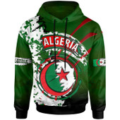 Algeria Hoodie - Custom Algeria Independence Day Algeria Flag Style Hoodie