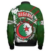 Algeria Zipper Bomber Jacket - Custom Algeria Independence Day Algeria Flag Style Zipper Bomber Jacket