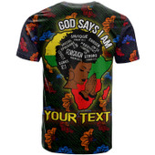 African Woman T-Shirt - Custom GOD SAYS I AM T-shirt