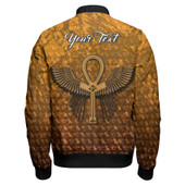 Egyptian Zipper Bomber Jacket - Custom Pharaon Anubis And Horus Egyptian Pattern