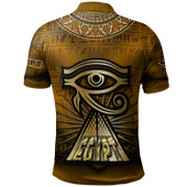 Egyptian Polo Shirt - Custom Egypty Horus Eye With Egyptian Pattern