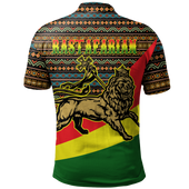 Ethiopia Polo Shirt Adinkra Rastafarian King Reggae