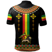 Ethiopia Polo Shirt Cross Africa Pattern