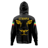Ethiopia Hoodie King Of Lion Black