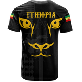 Ethiopia T-Shirt King Of Lion Black