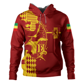Ethiopia Hoodie King Of Lion Red