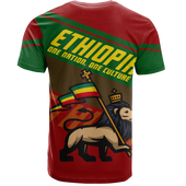 Lion Of Judah T-Shirt Ethiopia Nation