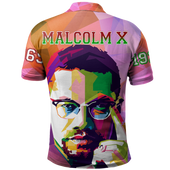 African Polo Shirt American Malcolm X