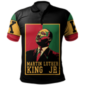 Africa Polo Shirt Martin Luther King Retro