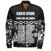 African Black History Month Bomber Jacket - Custom Black Resistance African American Civil Rights Leaders Bomber Jacket