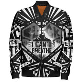 African Black History Month Bomber Jacket -  "I Can't Breath" In Memory of George Floyd