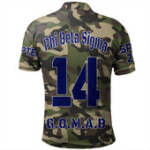 Phi Beta Sigma Polo Shirt Custom Camouflage