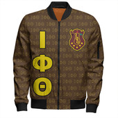 Iota Phi Theta Bomber Jacket Monogram Patterns