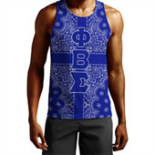 Phi Beta Sigma Tank Top Paisley Style