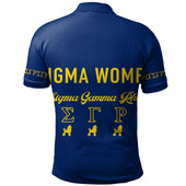 Sigma Gamma Rho Polo Shirt Blue SGR Greek Life