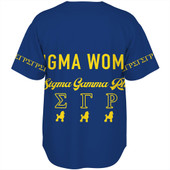 Sigma Gamma Rho Baseball Shirt Blue SGR Greek Life