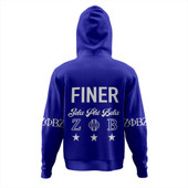 Zeta Phi Beta Hoodie Blue ZPB Greek Life