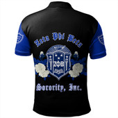 Zeta Phi Beta Polo Shirt Rose Flower