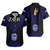 Zeta Phi Beta Short Sleeve Shirt Dashiki Alva Style