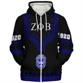 Zeta Phi Beta Sherpa Hoodie Dashiki Alva Style