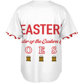 Order of the Eastern Star Baseball Shirt White OES Style