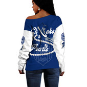 Zeta Phi Beta Off Shoulder Sweatshirt Chuck And Pearls