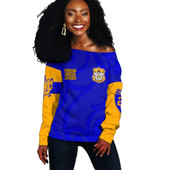 Sigma Gamma Rho Off Shoulder Sweatshirt Pretty Poodles