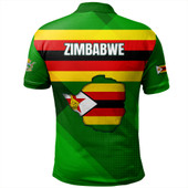 Zimbabwe Polo Shirt - Flag Color With Seal