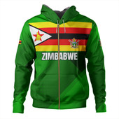 Zimbabwe Hoodie - Flag Color With Seal