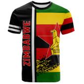 Zimbabwe T-Shirt - Coat Of Arms Flag Style