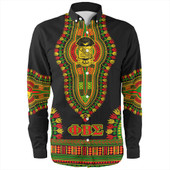 Phi Beta Sigma Long Sleeve Shirt Dashiki Juneteenth