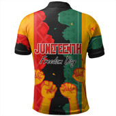 Juneteenth Polo Shirt - Freedom Day Powers Hand