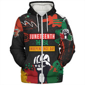 Juneteenth The Real Independence Day Sherpa Hoodies