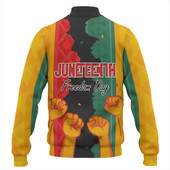 Juneteenth Baseball Jackets - Freedom Day Powers Hand