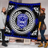 Zeta Phi Beta Premium Quilt Floral Circle