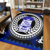 Phi Beta Sigma Area Rug Floral Circle