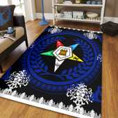 Order of the Eastern Star Area Rug Floral Circle