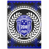 Zeta Phi Beta Area Rug Floral Circle