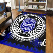 Zeta Phi Beta Area Rug Floral Circle