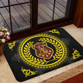 Iota Phi Theta Door Mat Floral Circle