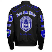 Zeta Phi Beta Zipper Bomber Jacket Sorority Finer