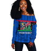 Namibia Custom Personalised Off Shoulder Sweatshirt Welwitschias Rugby Ball 100th Anniversary Rugby
