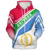 Eritrea Sherpa Hoodie Flag Style