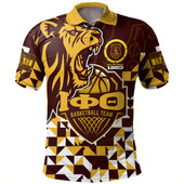 Iota Phi Theta Polo Shirt Custom Iota Phi Theta Baseketball Lion Hexagon Jersey
