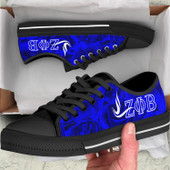 Zeta Phi Beta Low Top Shoes Rose Flower