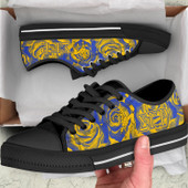 Sigma Gamma Rho Low Top Shoes Rose Flower
