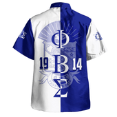 Phi Beta Sigma Hawaiian Shirt Half Style