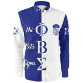 Phi Beta Sigma Long Sleeve Shirt Half Style