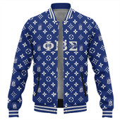 Phi Beta Sigma Baseball Jacket LouisV Pattern