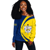 Sigma Gamma Rho Off Shoulder Sweatshirt Circle Style